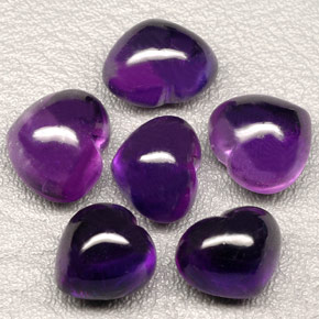 캐럿 천연 바이올렛 아메시스트 보석, 투명한, 16×13.1 mm, 투명/반투명
