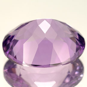 6.50캐럿 천연 바이올렛 아메시스트, 타원형 컷, 14.1×12 mm, VVS