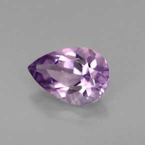 1.24캐럿 천연 바이올렛 아메시스트, 배 모양, 9×6.2 mm, VS