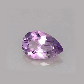 1.13캐럿 천연 바이올렛 아메시스트, 배 모양, 9×6.1 mm, VS