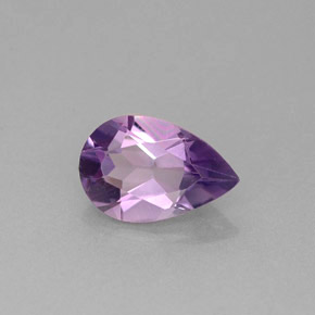 1.04캐럿 천연 바이올렛 아메시스트, 배 모양, 9×6 mm, VS