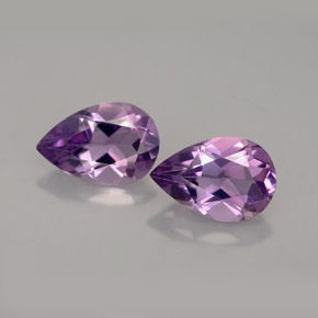 캐럿 천연 바이올렛 아메시스트 보석, 배 모양, 9×6.1 mm, VVS-VS