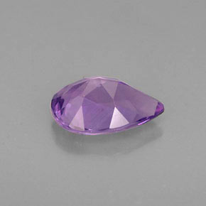 1.05캐럿 천연 바이올렛 아메시스트, 배 모양, 8.7×6 mm, VS