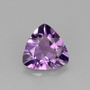 1.36캐럿 천연 바이올렛 아메시스트, 트릴리언, 8.2×8.2 mm, VVS