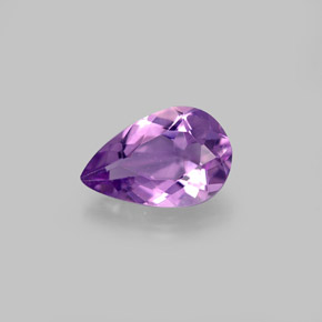 1.17캐럿 천연 바이올렛 아메시스트, 배 모양, 9.2×6 mm, VVS-VS