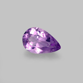 1.17캐럿 천연 바이올렛 아메시스트, 배 모양, 9.2×6 mm, VVS-VS