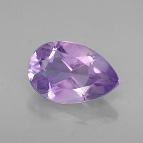 1.19캐럿 천연 바이올렛 아메시스트, 배 모양, 9×6 mm, VS