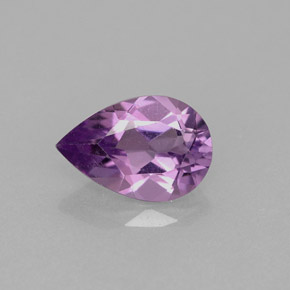 1.15캐럿 천연 바이올렛 아메시스트, 배 모양, 9×6.2 mm, VVS-VS
