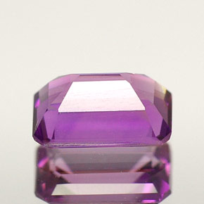 0.50캐럿 천연 바이올렛 아메시스트, 에메랄드 컷, 6.1×4 mm, VVS-VS