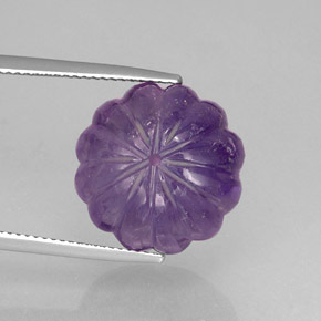 21.93캐럿 천연 바이올렛 아메시스트, 투명한, 16.7×11.6 mm, 투명/반투명