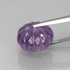 21.93캐럿 천연 바이올렛 아메시스트, 투명한, 16.7×11.6 mm, 투명/반투명