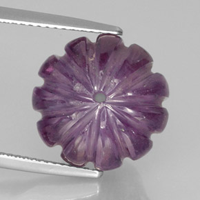 14.70캐럿 천연 바이올렛 아메시스트, 투명한, 14.4×11.3 mm, 투명/반투명