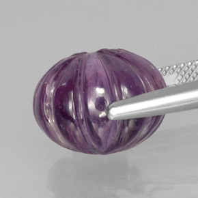 14.70캐럿 천연 바이올렛 아메시스트, 투명한, 14.4×11.3 mm, 투명/반투명