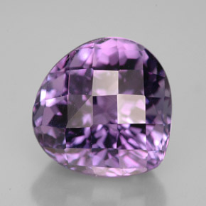 7.06캐럿 천연 바이올렛 아메시스트, 배 모양, 12.2×12.1 mm, VVS