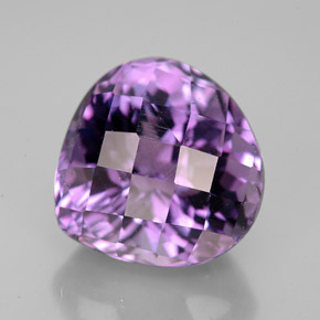 7.06캐럿 천연 바이올렛 아메시스트, 배 모양, 12.2×12.1 mm, VVS