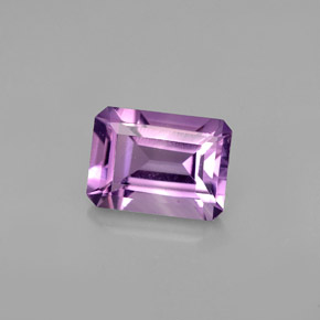 1.41캐럿 천연 바이올렛 아메시스트, 에메랄드 컷, 8.2×6 mm, VVS-VS