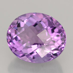 7.83캐럿 천연 바이올렛 아메시스트, 타원형 컷, 13.7×11.5 mm, IF