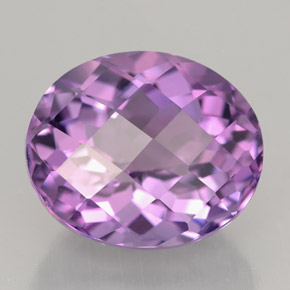 7.83캐럿 천연 바이올렛 아메시스트, 타원형 컷, 13.7×11.5 mm, IF