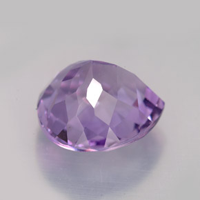 8.58캐럿 천연 바이올렛 아메시스트, 배 모양, 13.6×13.5 mm, VVS