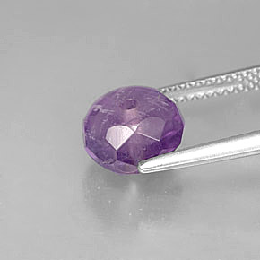 2.63캐럿 천연 바이올렛 아메시스트, 투명한, 8.3×8.1 mm, 투명/반투명