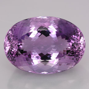 109.15캐럿 천연 바이올렛 아메시스트, 타원형 컷, 36.1×25.5 mm, IF