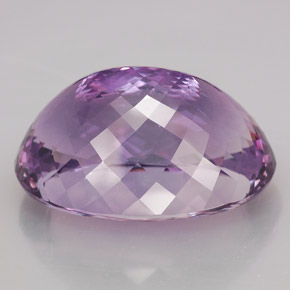 109.15캐럿 천연 바이올렛 아메시스트, 타원형 컷, 36.1×25.5 mm, IF