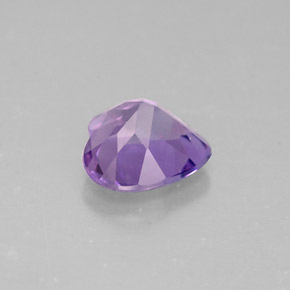 0.72캐럿 천연 바이올렛 아메시스트, 하트 모양, 6.1×6.1 mm, VS