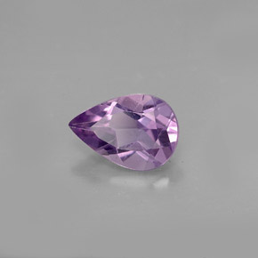 1.18캐럿 천연 바이올렛 아메시스트, 배 모양, 9×6.2 mm, VS