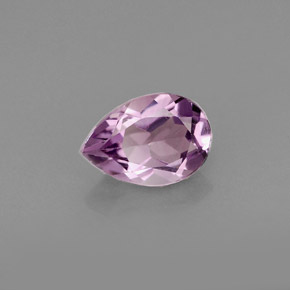0.93캐럿 천연 바이올렛 아메시스트, 배 모양, 8.2×5.7 mm, VS