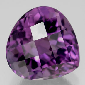 7.21캐럿 천연 바이올렛 아메시스트, 배 모양, 12.5×12.4 mm, VVS-VS
