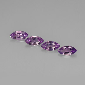 캐럿 천연 바이올렛 아메시스트 보석, 마퀴즈, 9.9×5.1 mm, VVS-VS