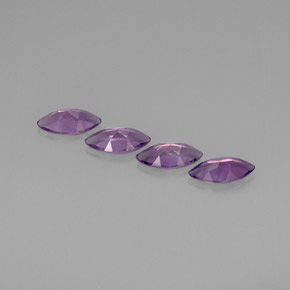 캐럿 천연 바이올렛 아메시스트 보석, 마퀴즈, 9.9×5.1 mm, VVS-VS