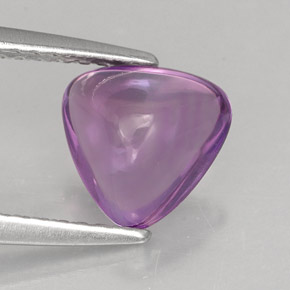 1.27캐럿 천연 바이올렛 아메시스트, 트릴리언, 7.8×7.8 mm, 투명한
