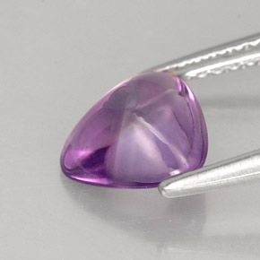 1.27캐럿 천연 바이올렛 아메시스트, 트릴리언, 7.8×7.8 mm, 투명한