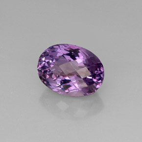 10.58캐럿 천연 바이올렛 아메시스트, 타원형 컷, 15.9×11.8 mm, VVS-VS