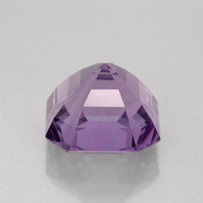 4.24캐럿 천연 바이올렛 아메시스트, 에메랄드 컷, 9.9×9.8 mm, VVS