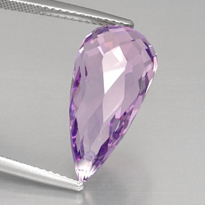 8.80캐럿 천연 바이올렛 아메시스트, 브리올레트, 19.8×9.4 mm, VVS