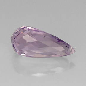 7.80캐럿 천연 바이올렛 아메시스트, 브리올레트, 19×8.5 mm, VVS