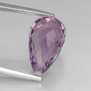 8.49캐럿 천연 바이올렛 아메시스트, 브리올레트, 17.2×9.6 mm, VVS