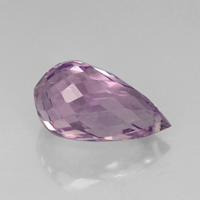 8.49캐럿 천연 바이올렛 아메시스트, 브리올레트, 17.2×9.6 mm, VVS