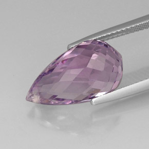 8.49캐럿 천연 바이올렛 아메시스트, 브리올레트, 17.2×9.6 mm, VVS