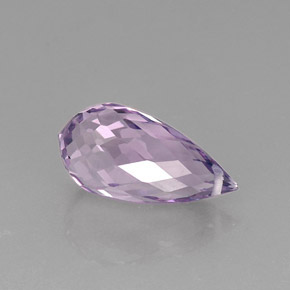 8.21캐럿 천연 바이올렛 아메시스트, 브리올레트, 18.2×8.9 mm, VVS