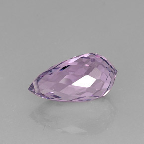 8.07캐럿 천연 바이올렛 아메시스트, 브리올레트, 17.3×9 mm, VVS