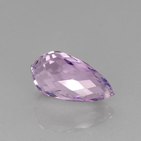 8.07캐럿 천연 바이올렛 아메시스트, 브리올레트, 17.3×9 mm, VVS