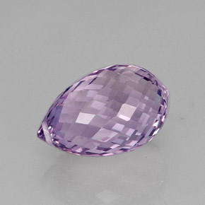 15.48캐럿 천연 바이올렛 아메시스트, 브리올레트, 18.4×12 mm, VVS