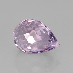 8.53캐럿 천연 바이올렛 아메시스트, 브리올레트, 14.5×10.1 mm, VVS
