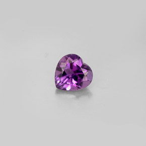 0.72캐럿 천연 바이올렛 아메시스트, 하트 모양, 6.1×6 mm, VS