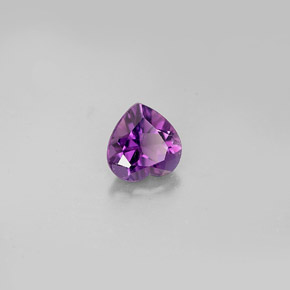 0.72캐럿 천연 바이올렛 아메시스트, 하트 모양, 6.1×6 mm, VS