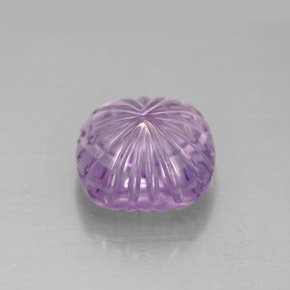 4.20캐럿 천연 바이올렛 아메시스트, 플라워 컷, 10×9.8 mm, 투명한