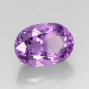 7.93캐럿 천연 바이올렛 아메시스트, 타원형 컷, 14.5×10.4 mm, VVS-VS